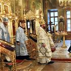 23 августа 2025 года в Воскресенском храме во Всенощном бдении участвовало духовенство из Африки