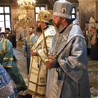 23 августа 2025 года в Воскресенском храме во Всенощном бдении участвовало духовенство из Африки