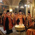 25 сентября 2025 года накануне престольного праздника в Воскресенском храме состоялось Всенощное бдение