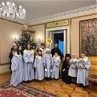 10 января 2026 года дети из Воскресенского прихода колядовали в Даниловском монастыре